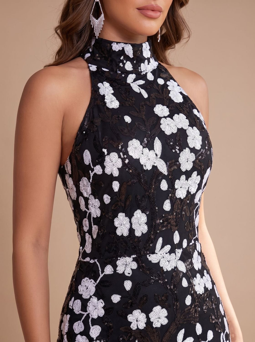 Grace | Floral Mermaid Dress – Elegant Sequin Gown for Women