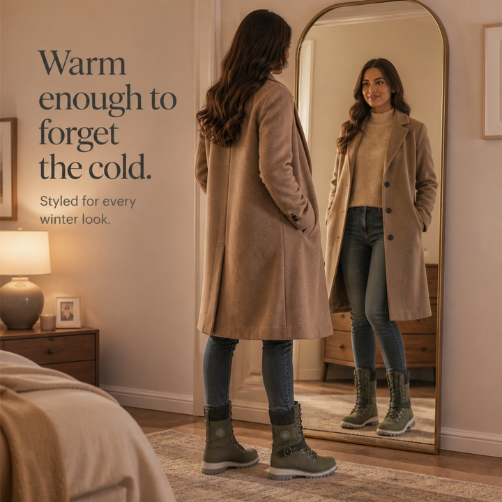 Snowlina | Knee-High Snow Boots – Adjustable Insulated Style