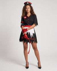 Naomi | Blood-Splatter Accessorized Nurse Costume For Halloween