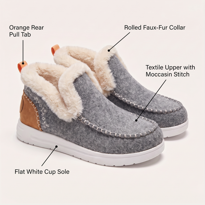 Wynter | Slip-On Boots – Fleece-Lined Winter Comfort for Women