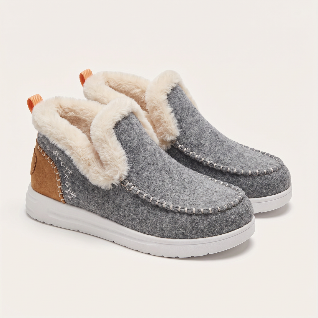 Wynter | Slip-On Boots – Fleece-Lined Winter Comfort for Women