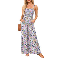 Talia | Floral Flowing Wide-Leg Spring Jumpsuit