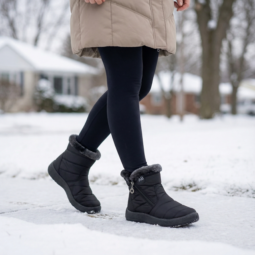 Frostiva | Winter Ankle Boots – Fur Lined Lightweight Style