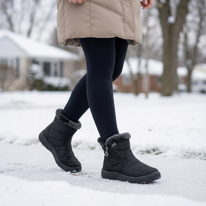 Frostiva | Winter Ankle Boots – Fur Lined Lightweight Style
