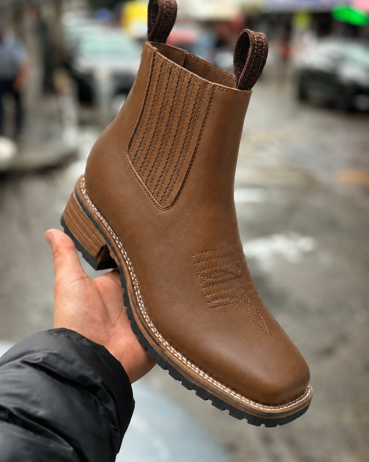 Maeve | Classic Leather Cowboy Boots