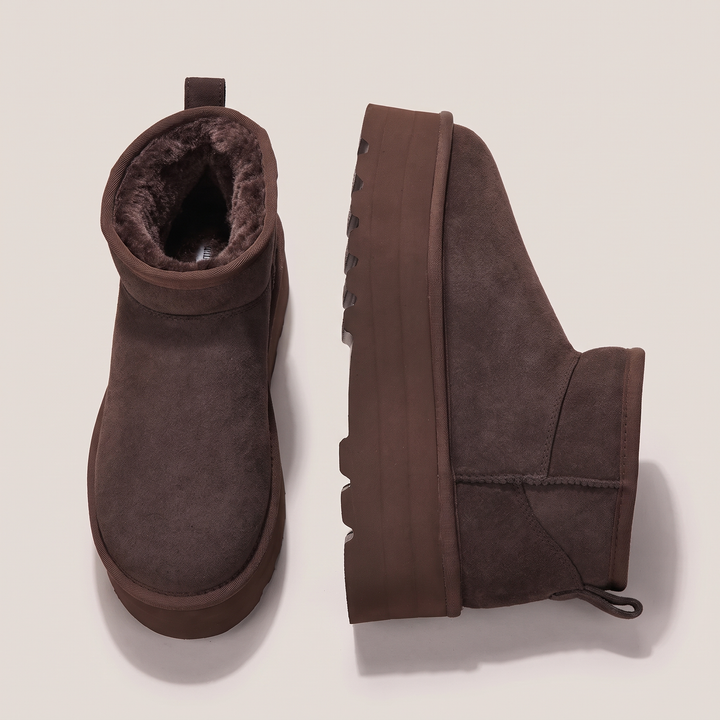 Vellara | Shearling Ankle Boots – Classic Cozy Style for Women