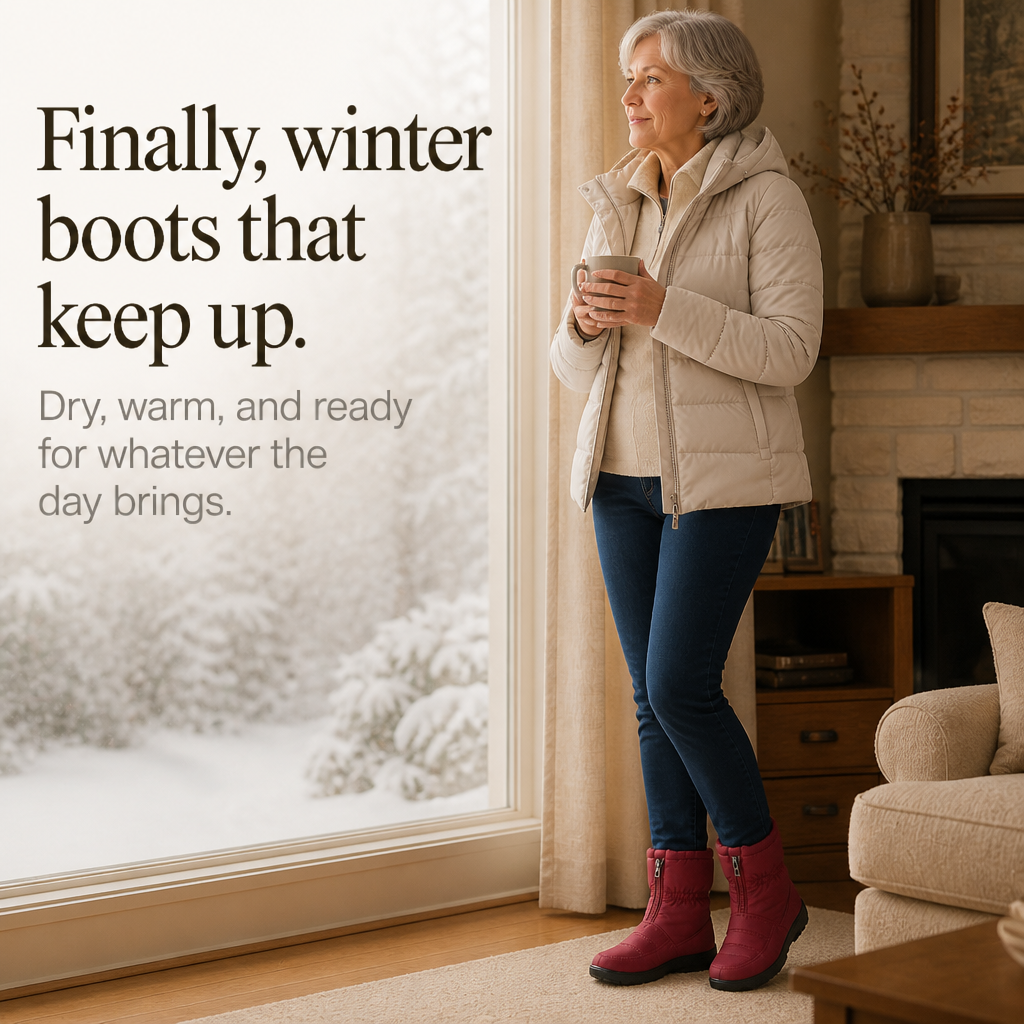 Frostbella | Quilted Snow Boots – Warm Side-Zip Style for Women