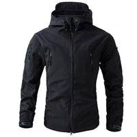 Leo | Giacca softshell con cappuccio resistente al vento