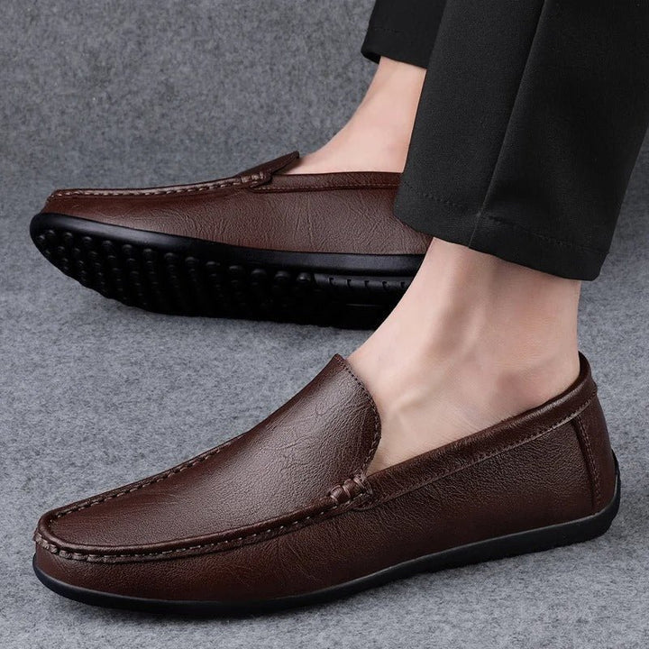 Alessio | Men's Slip-On Breathable Leather Loafers