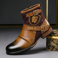 Grayson | Vintage style Leather Boots