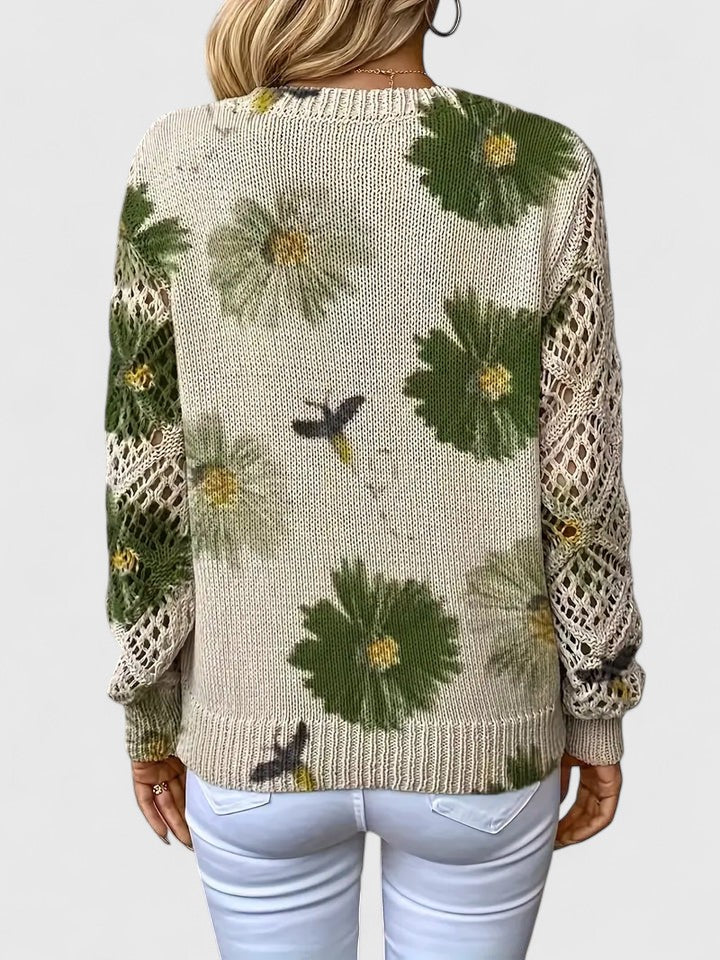 Corinne | Floral Knit Cardigan