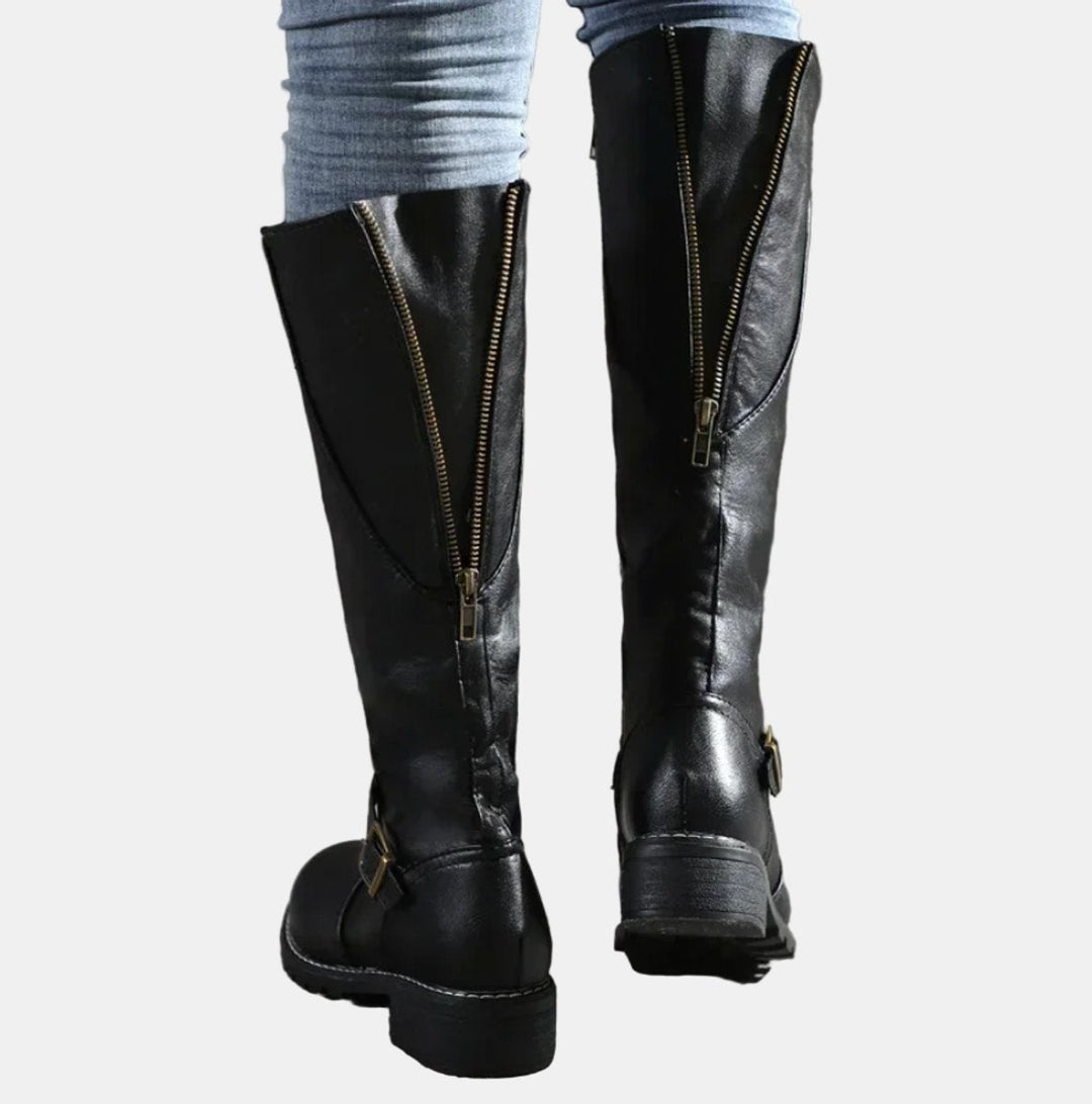 Aurelia | Women's Tall Riding Knee-High Block Heel Boots