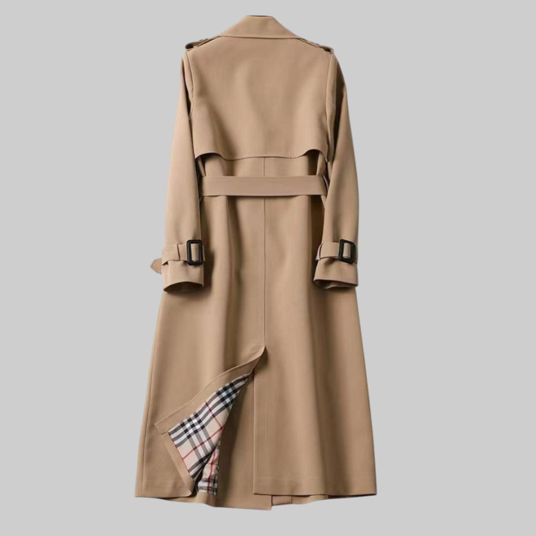 Nora | Trench classico doppiopetto da donna con cintura