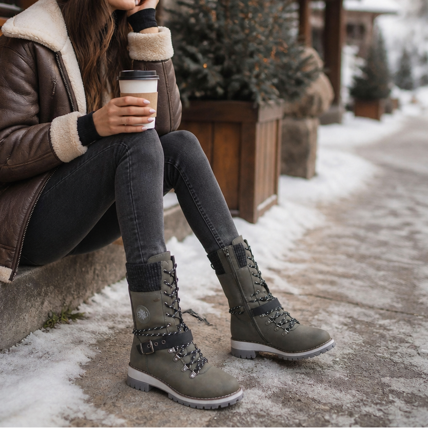 Cozette | Knit-Shaft Chelsea Boots – Comfortable Winter Style