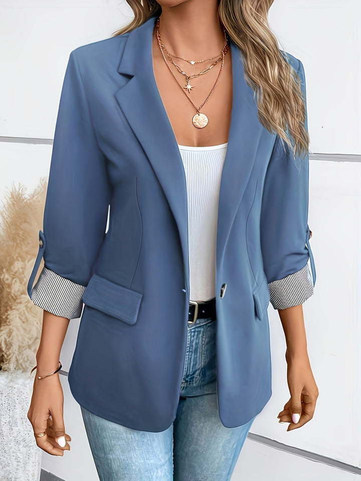 Maeve | Women's Single-Button Rollable 3/4 Sleeve Blazer