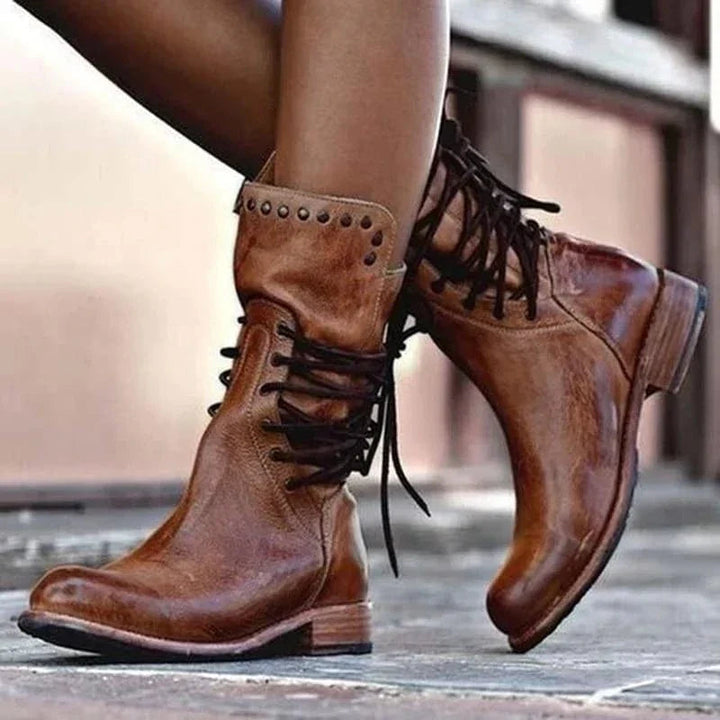 Novelle | Stivaletti western da donna rustici, con lacci