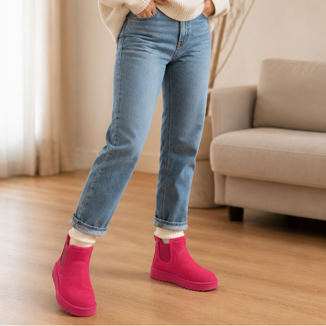 Cozywalk | Fur-Lined Slip-On Winter Boots – Casual Comfort for Women