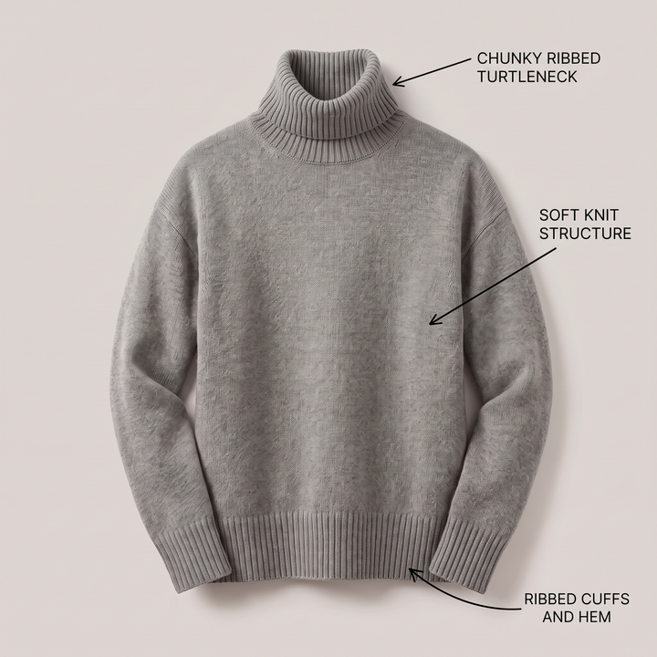Alda | Cashmere Turtleneck Sweater – Luxuriously Soft Style