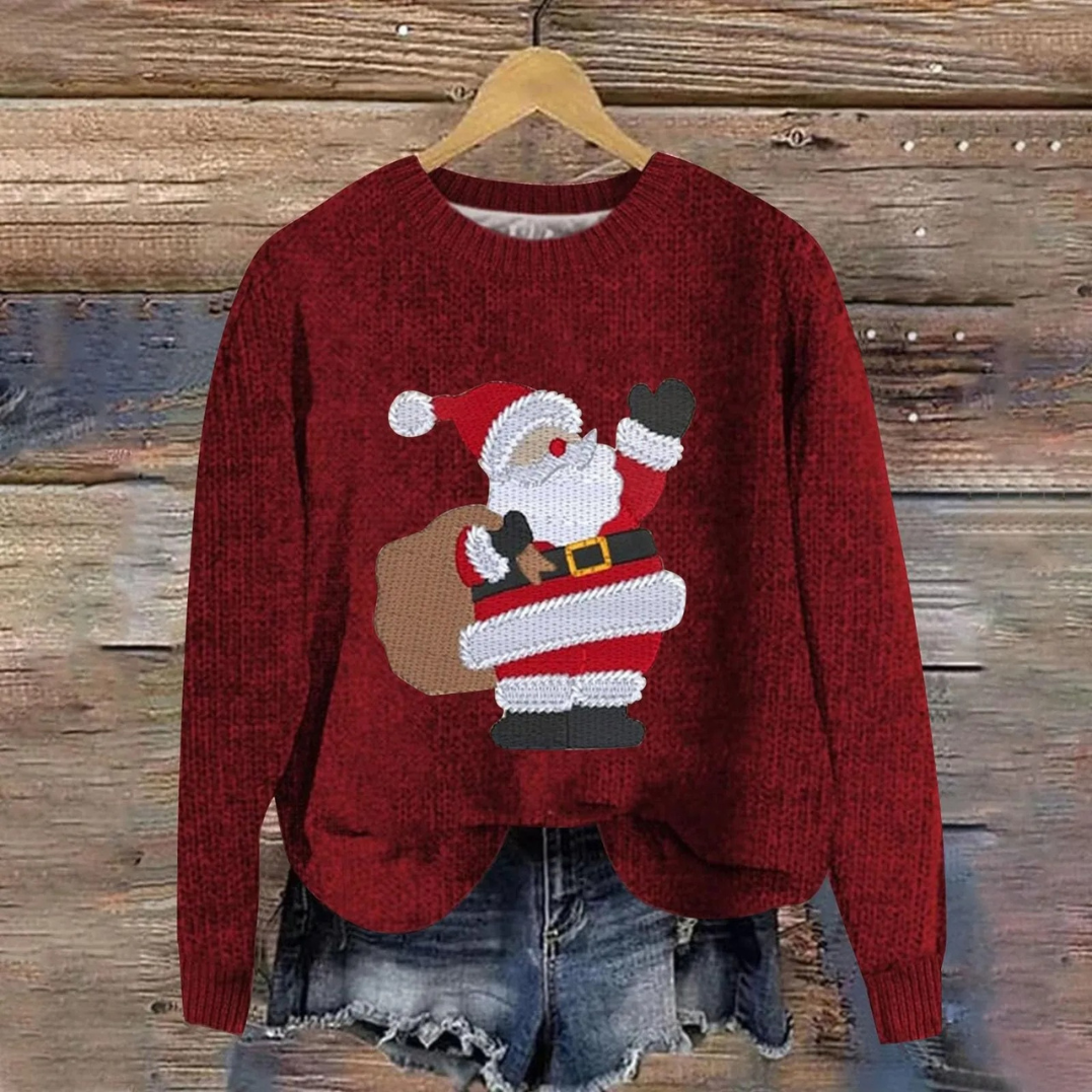 Angelika | Christmas Sweater with Santa Design for Everyone