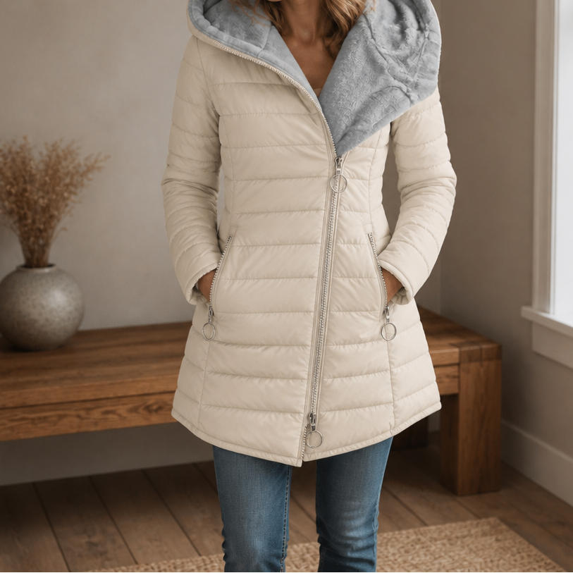 Wintervale | Plush-Lined Hooded Longline Puffer Coat