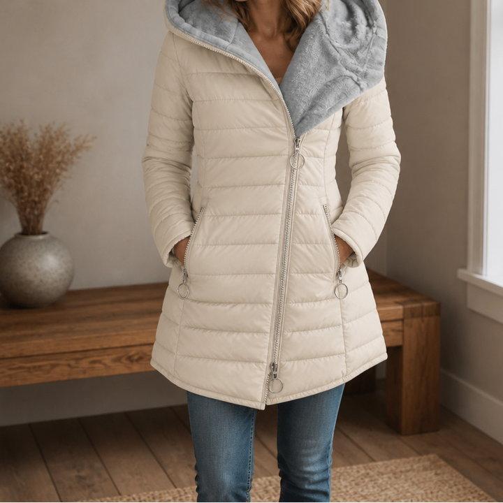 Wintervale | Plush-Lined Hooded Longline Puffer Coat