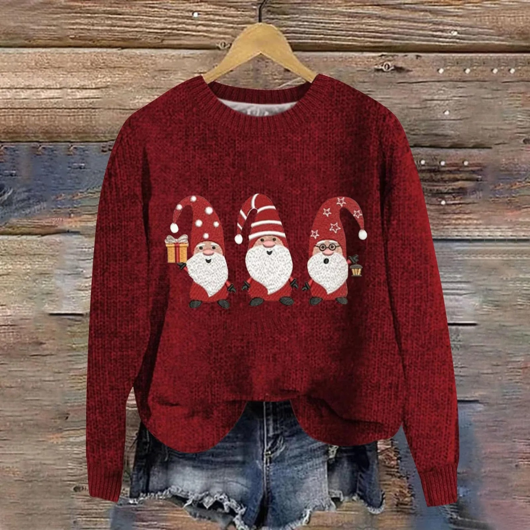 Angelika | Christmas Sweater with Santa Design for Everyone