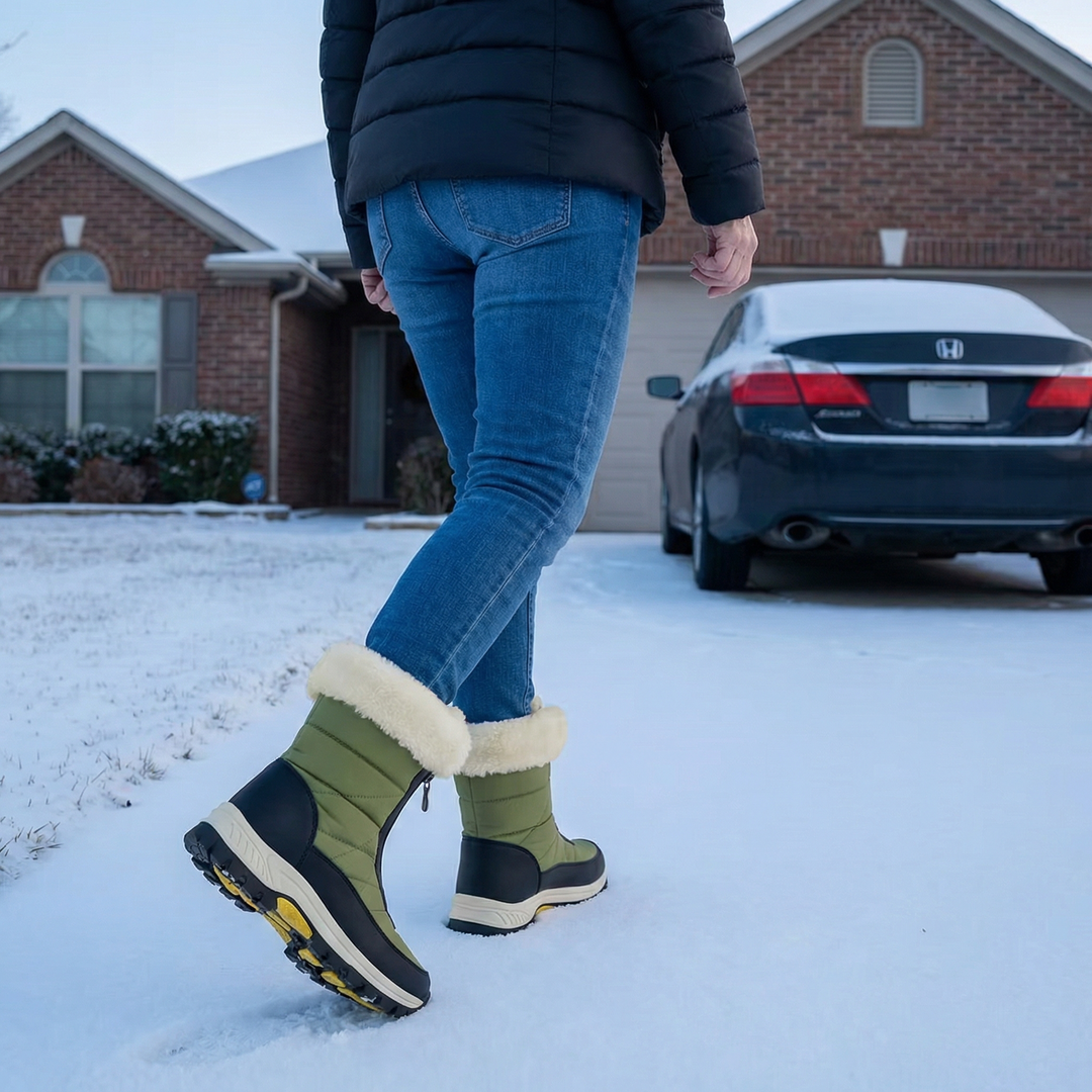 Frostara | Waterproof Winter Boots – Fur Lined & Traction Sole