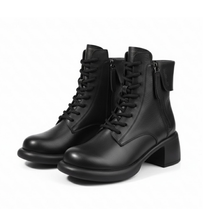 Vintara | Vintage Ankle Boots – Warm Fleece Lined Style for Women