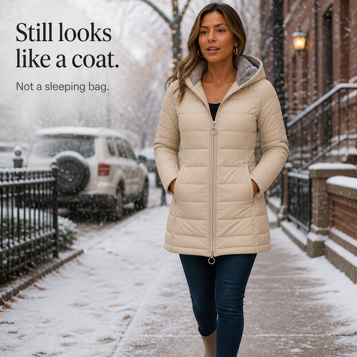 Wintervale | Plush-Lined Hooded Longline Puffer Coat