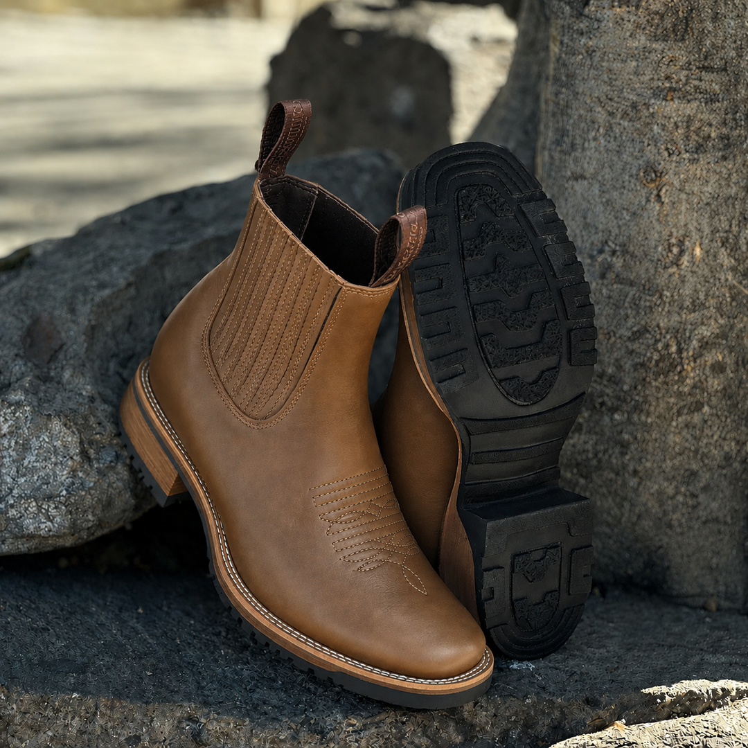 Maeve | Classic Leather Cowboy Boots