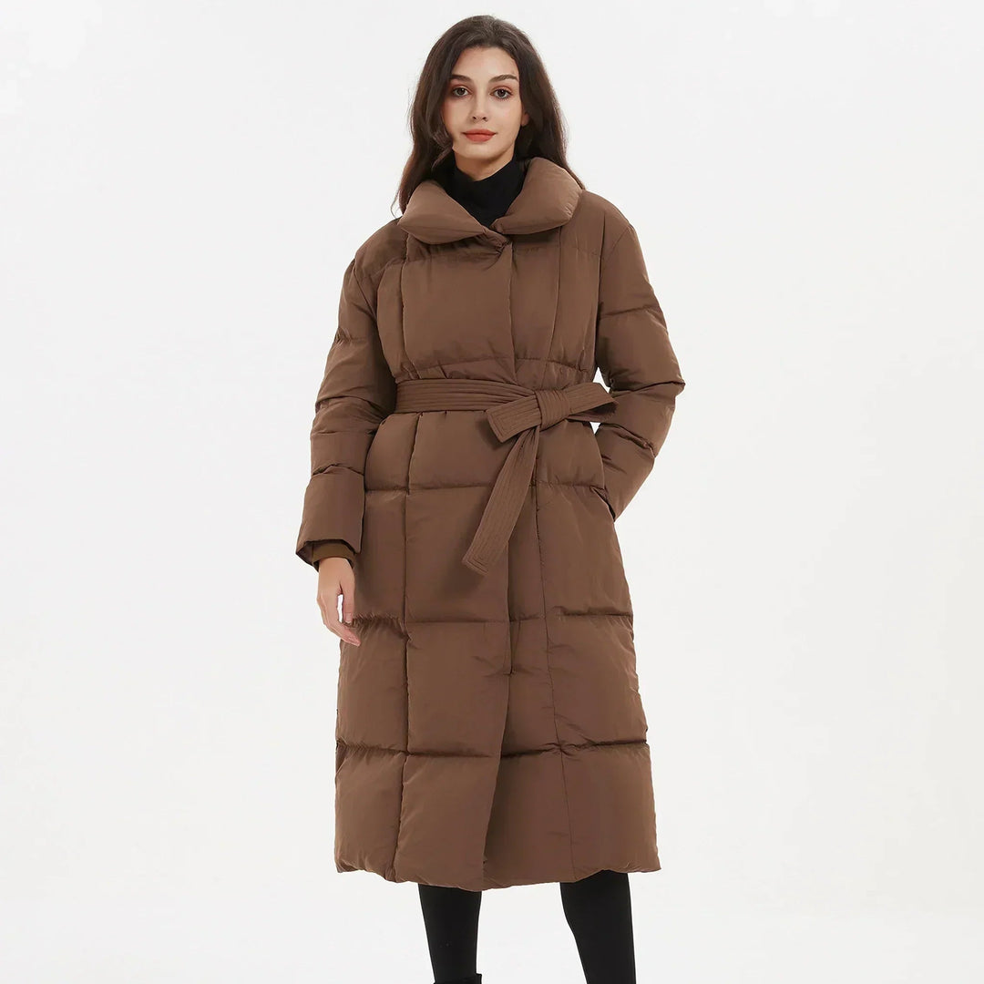 Velora | Quilted Puffer Coat – Stylish Mid-Length Design for Women