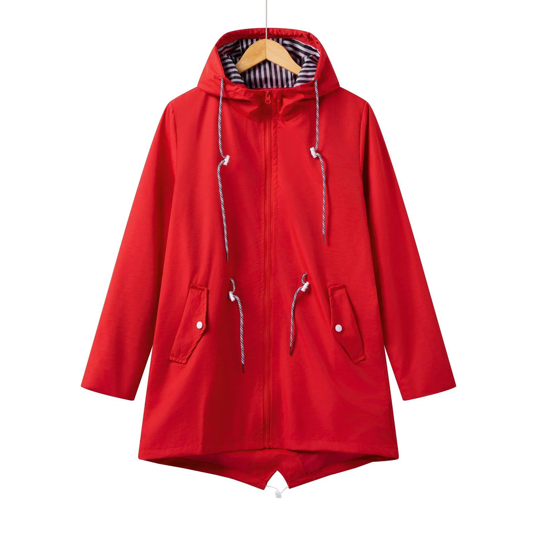 Sophia | Waterproof Hooded Trench Coat for Women – Versatile Everyday Style