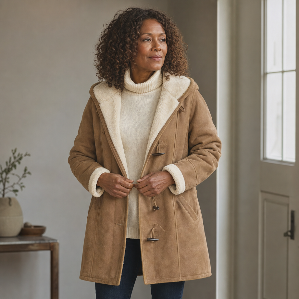 Wintlace | Hooded Duffle Coat – Slim Structured Winter Warmth