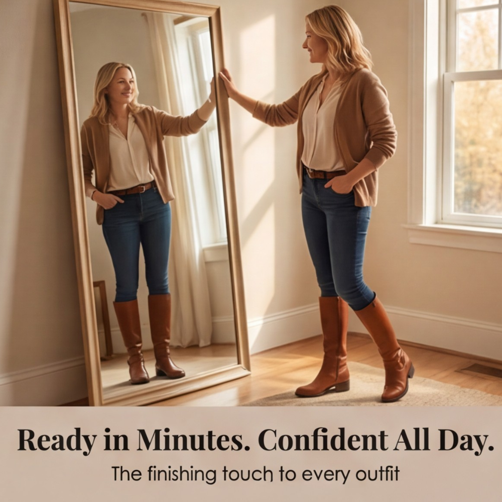 Ridella | Knee High Riding Boots – Classic Buckle Detail