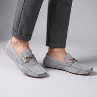 Raphael | Perforated Leather Breathable Slip-On Loafers