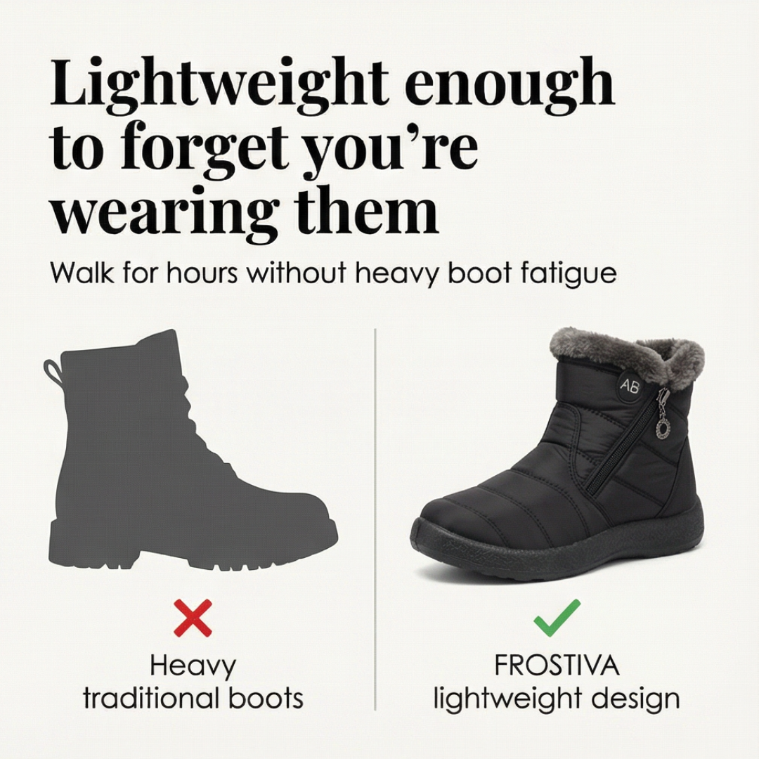 Frostiva | Winter Ankle Boots – Fur Lined Lightweight Style