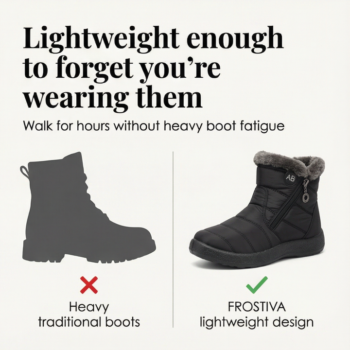 Frostiva | Winter Ankle Boots – Fur Lined Lightweight Style