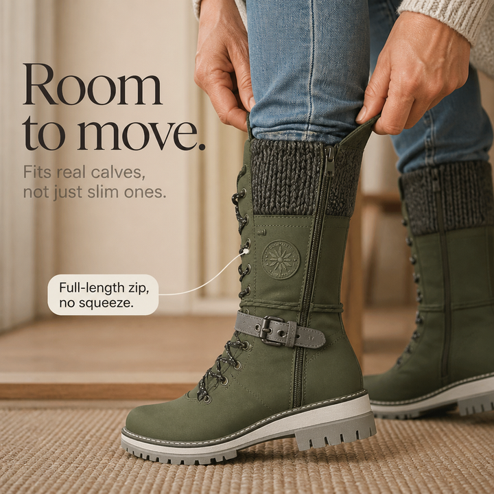 Snowbella | Knee-High Winter Boots – Comfortable Side-Zip Style