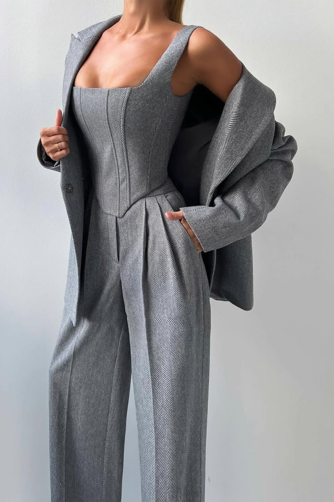 Milan | Women's Elegant 3-Piece Double-Breasted Blazer Set