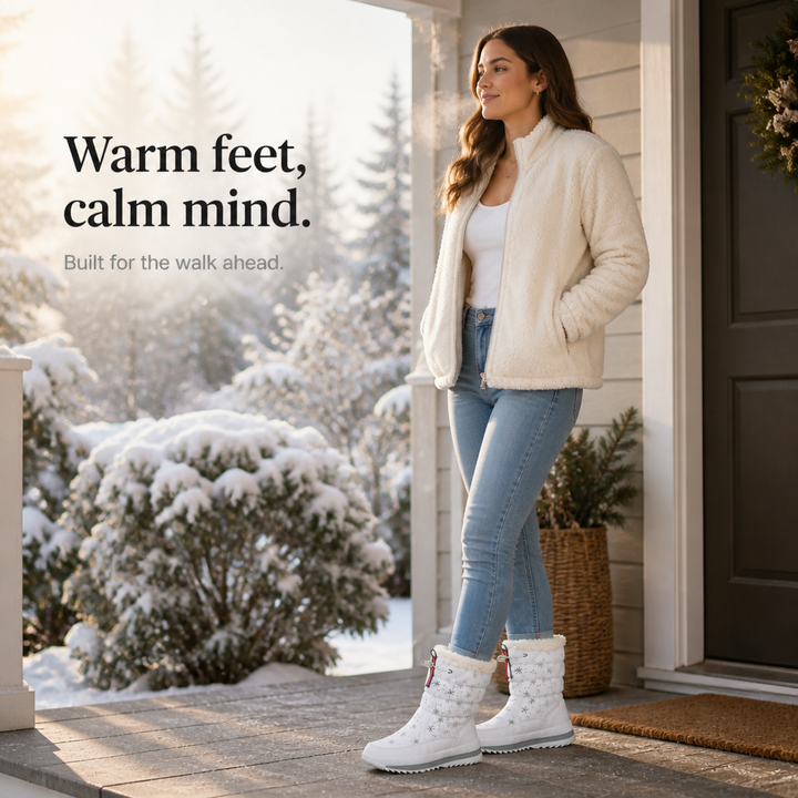 Frostelle | Snowflake-Print Winter Boots for Cozy Comfort
