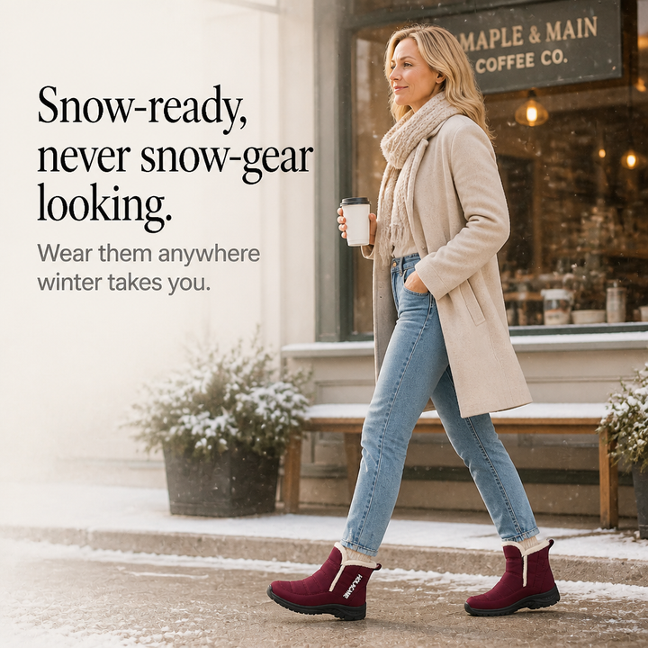Gripwell | Faux-Fur Lined Waterproof Snow Boots – Casual Winter Style for Women