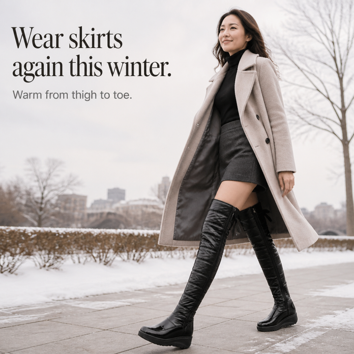Wearbella | Plush-Lined Over-The-Knee Snow Boots for Women