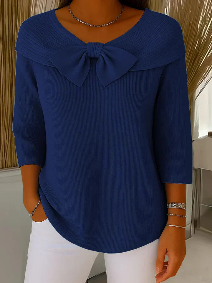 Claire | Maglione in maglia con dettaglio a fiocco