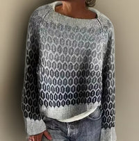Freya | Strickpullover mit isländischem Farbverlaufsmuster