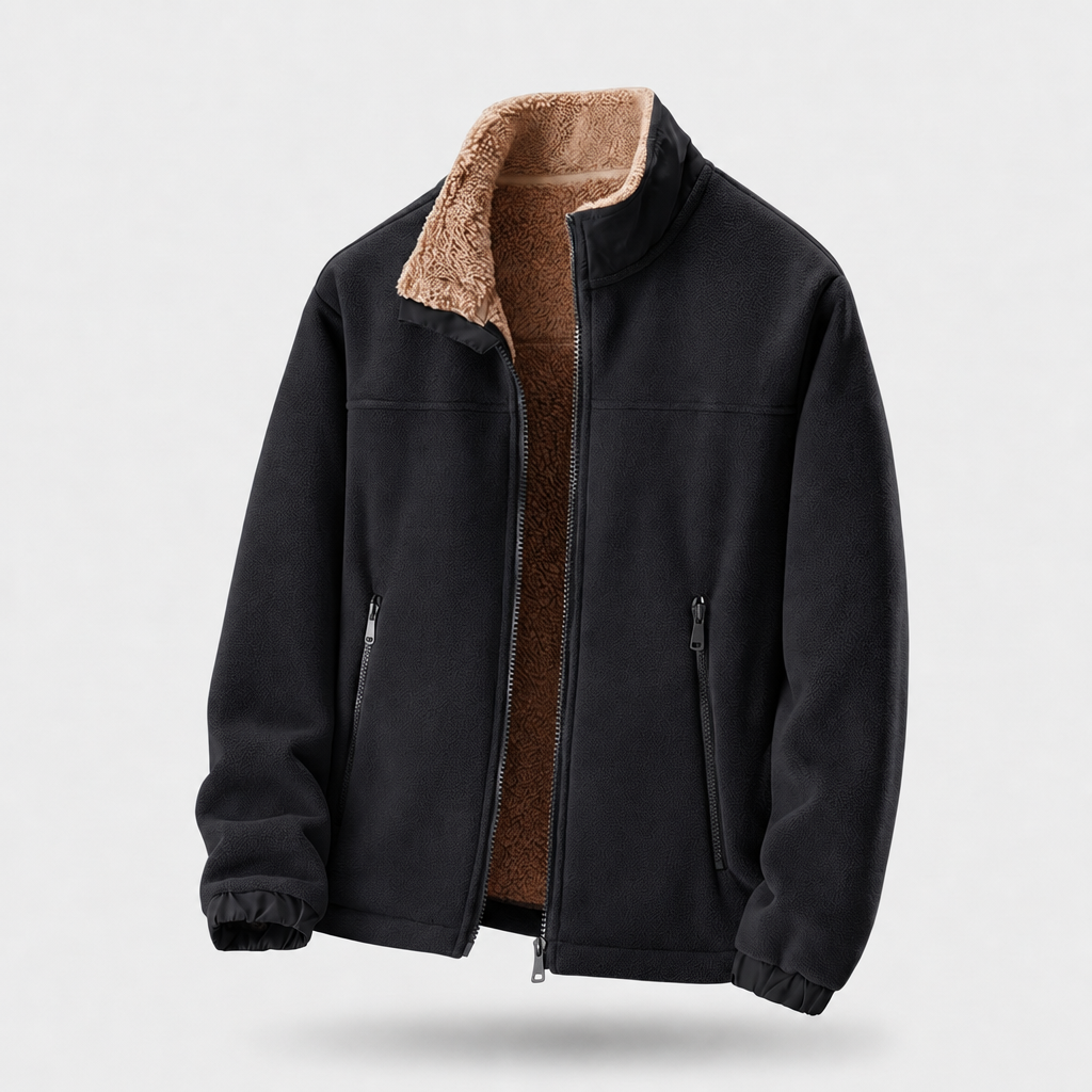 Zerano | Fleece Jacket – Lightweight Stand-Up Collar for Comfort
