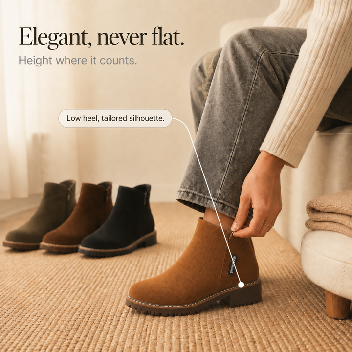 Wearbella | Suede Ankle Boots – Faux Shearling Lined for Everyday Style