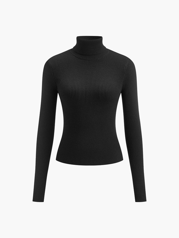 Noelle | Maglione a collo alto in maglia a coste