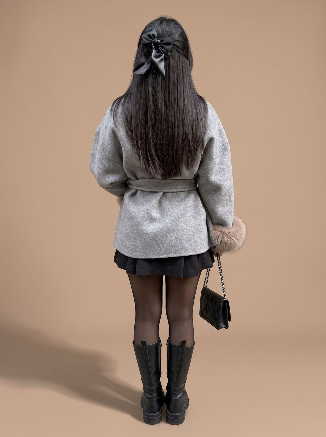 Fiora | Faux Fur Coat – Elegant Wrap Style for Women