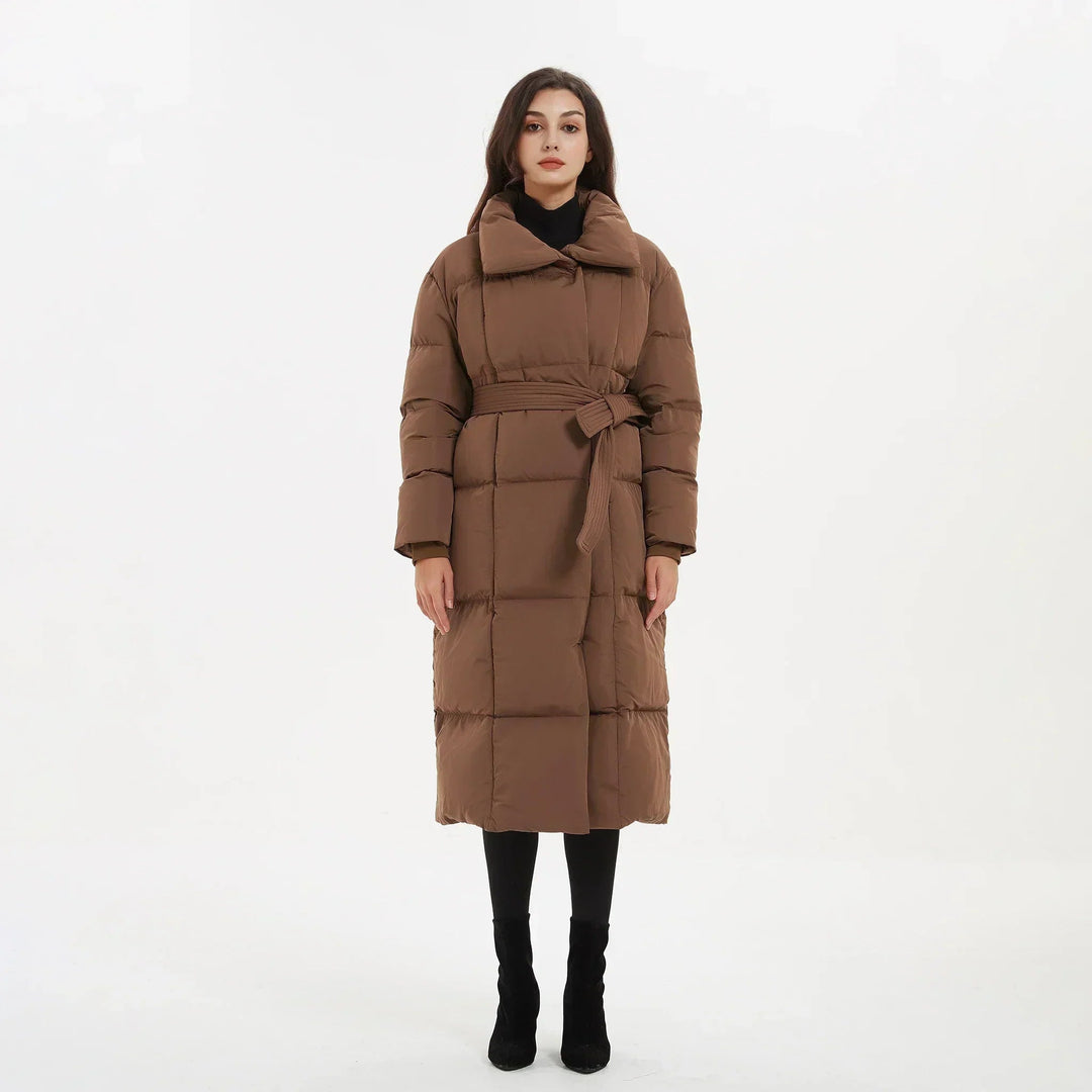 Velora | Quilted Puffer Coat – Stylish Mid-Length Design for Women