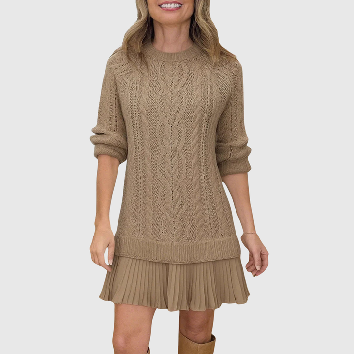 Celeste | Strickkleid mit Zopfmuster
